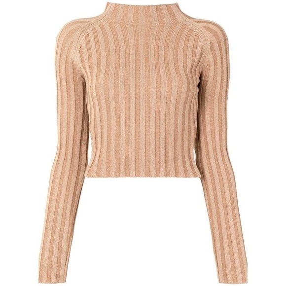 NWT Dion Lee Stripe Ribbed Cutout Knit Top in Desert Timber - Picture 14 of 14